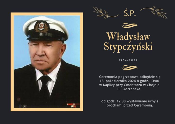 Odszedł na Wieczną Wachtę Kapitan kapitanów